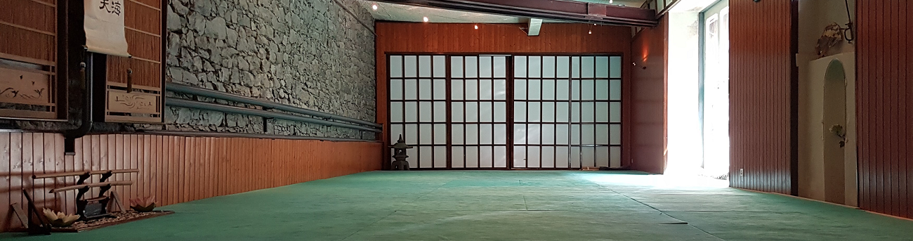 Le tatami du Reighikan Dojo